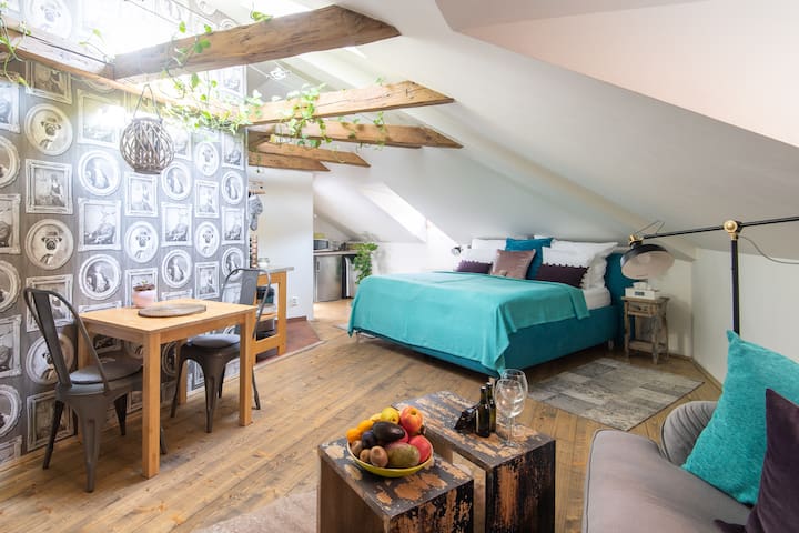 Chill in a Hanging Chair at an Old Town Bohemian Loft gallery image 5