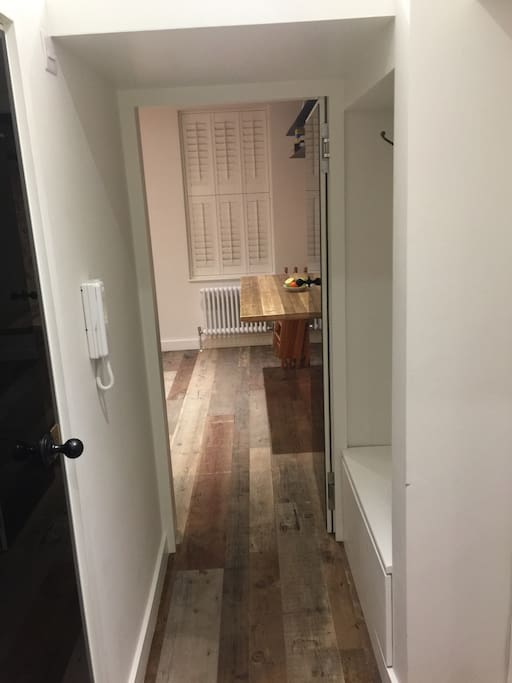 Hallway into the lounge.