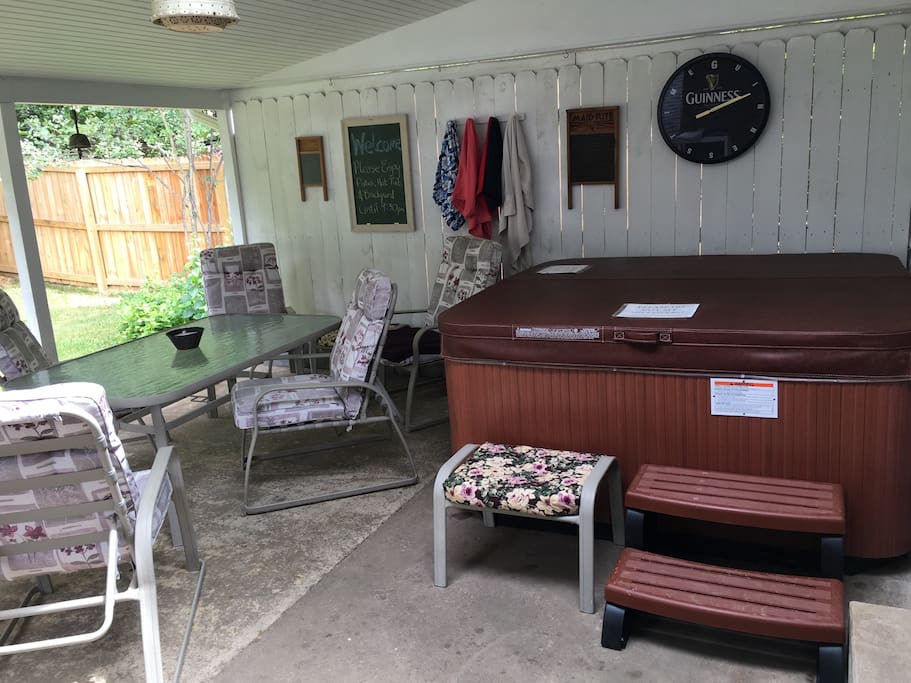 Patio Area & Hot Tub.