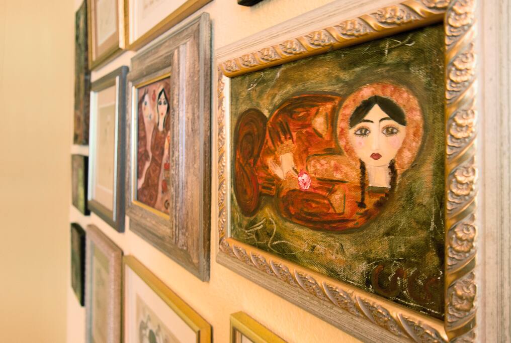 some of my art work in the common area