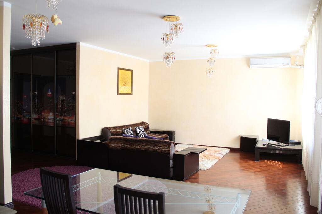 TV, conditioner, sofa
