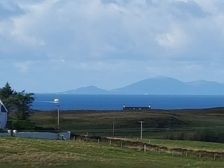 Ferry from the Western Isles heading into Uig