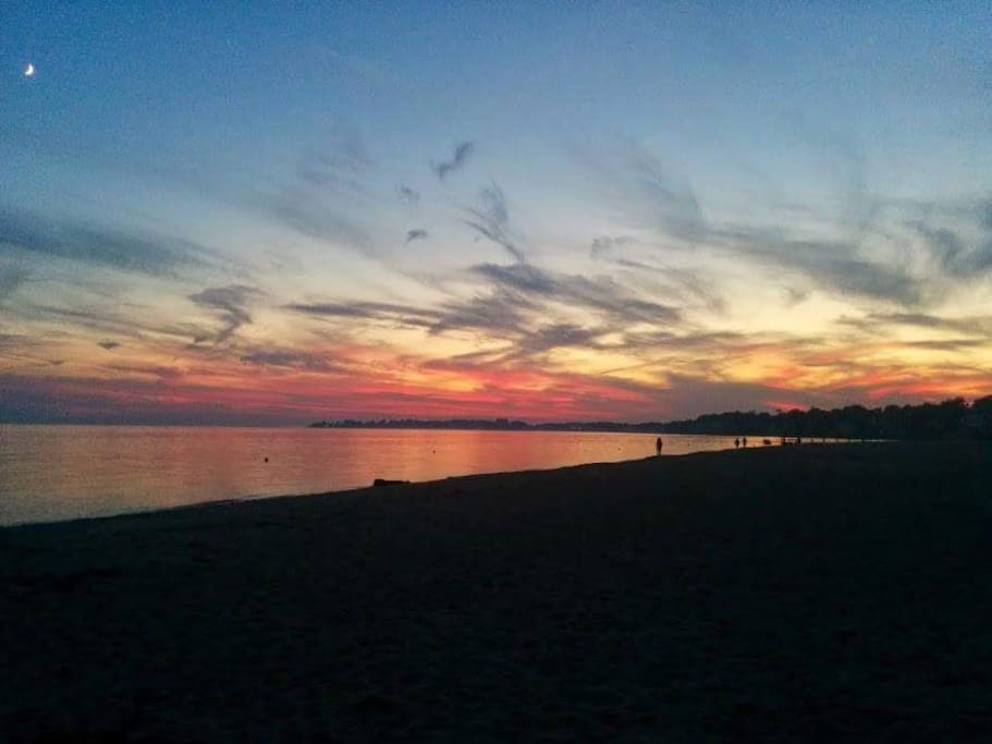 Sunset on the beach