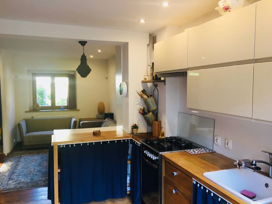 Kitchen and Living room