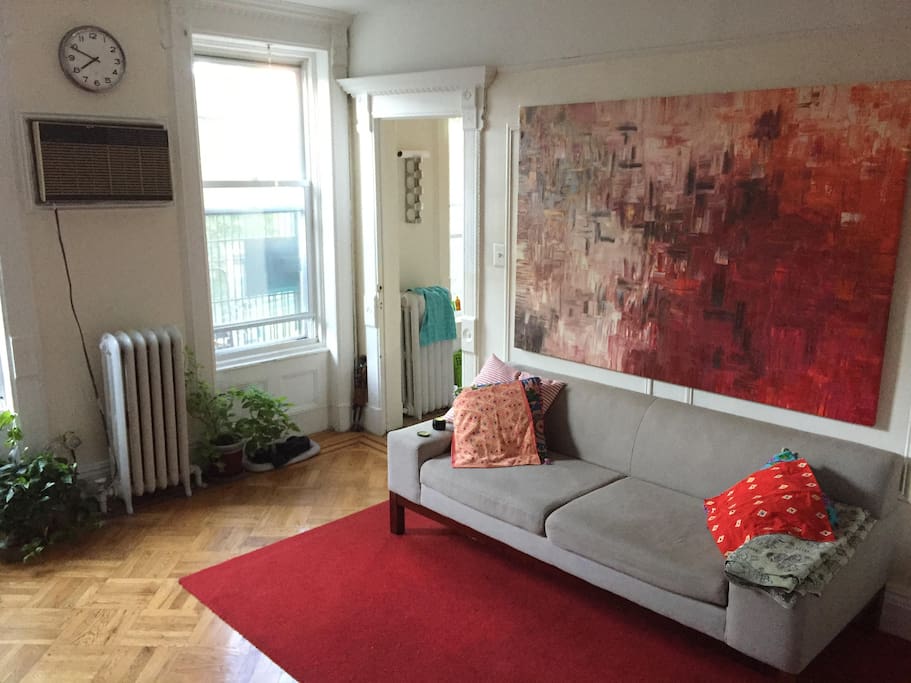 Living room with massive windows