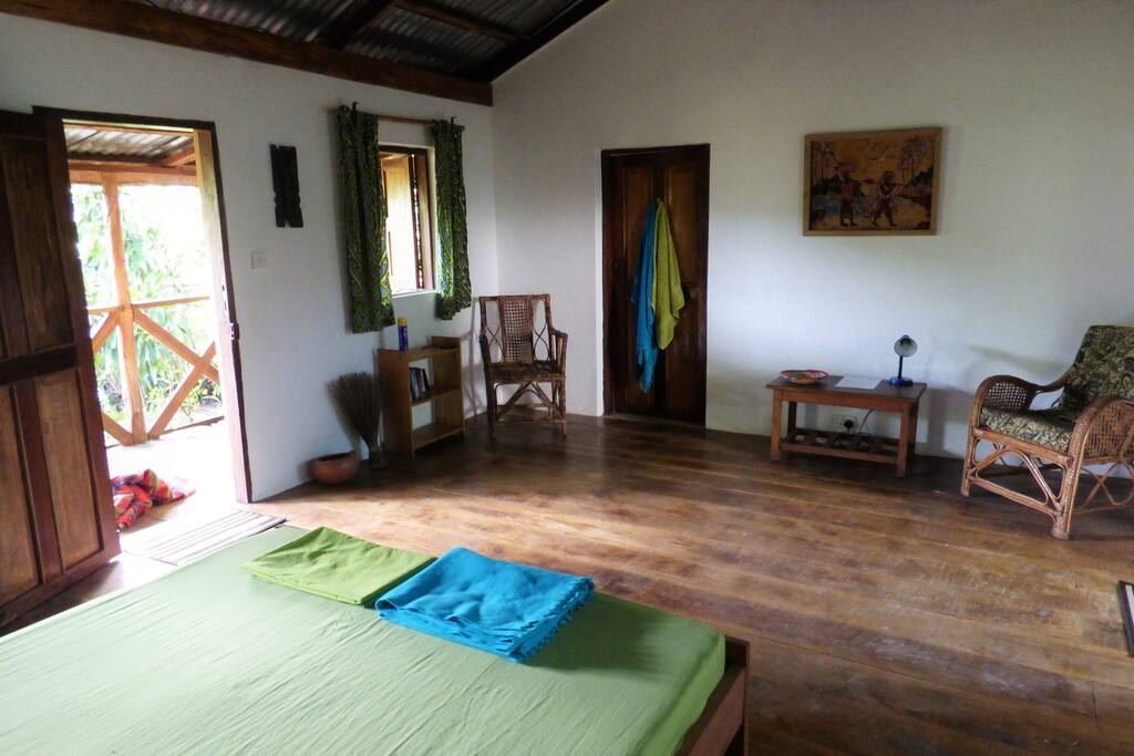 All our cabins have beautiful hardwood floors and locally made handmade furniture.