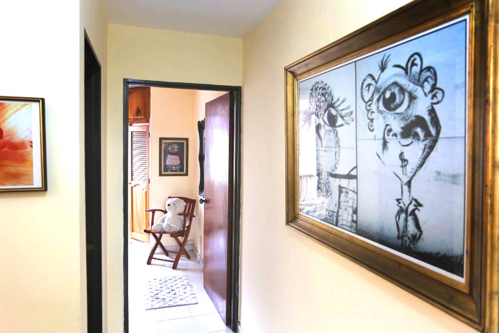 Hallway and entrance to bedroom