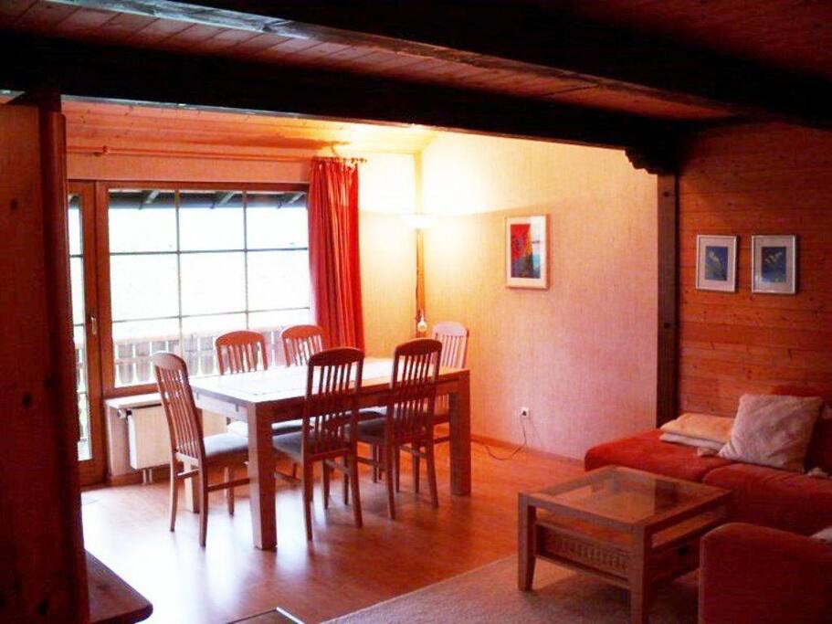 Großzügiger Wohnraum mit drekten Zugang zum Balkon