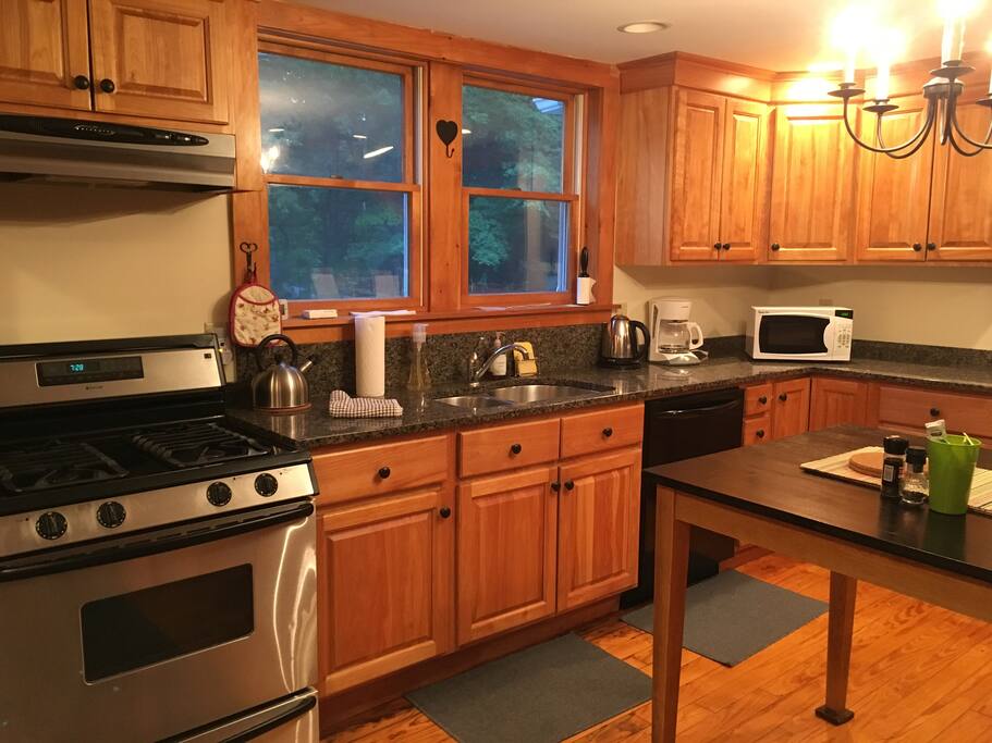 We have a large open concept kitchen.