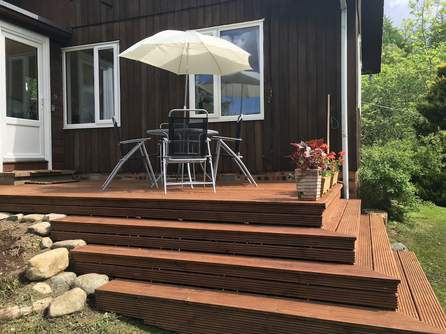 Soak in the sun and views from the deck