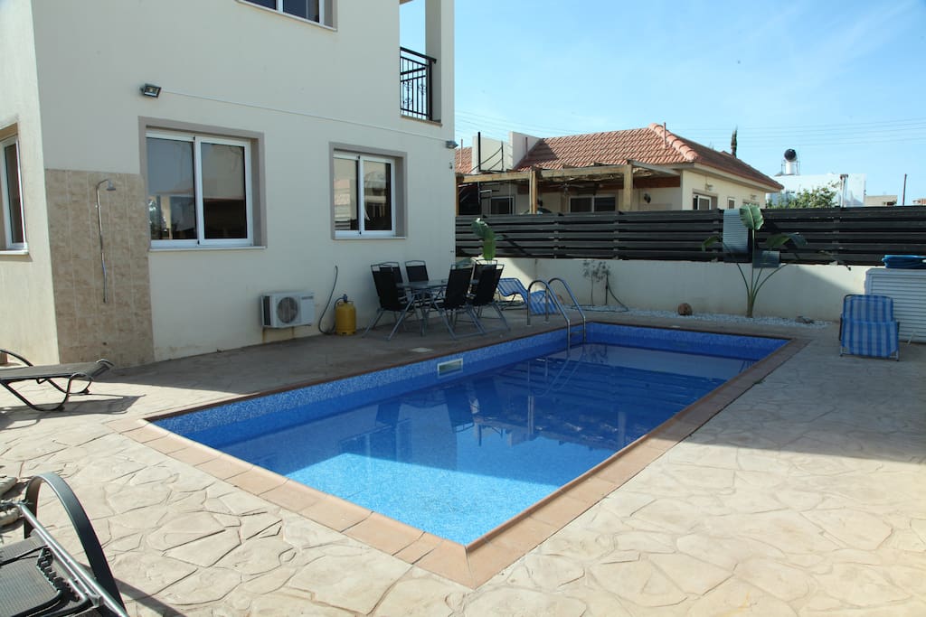 Private pool to keep cool in the summer