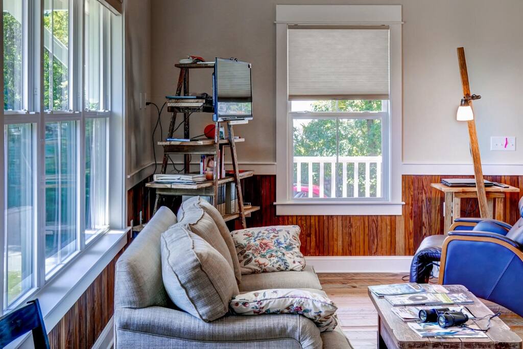Unwind in the cozy living room.