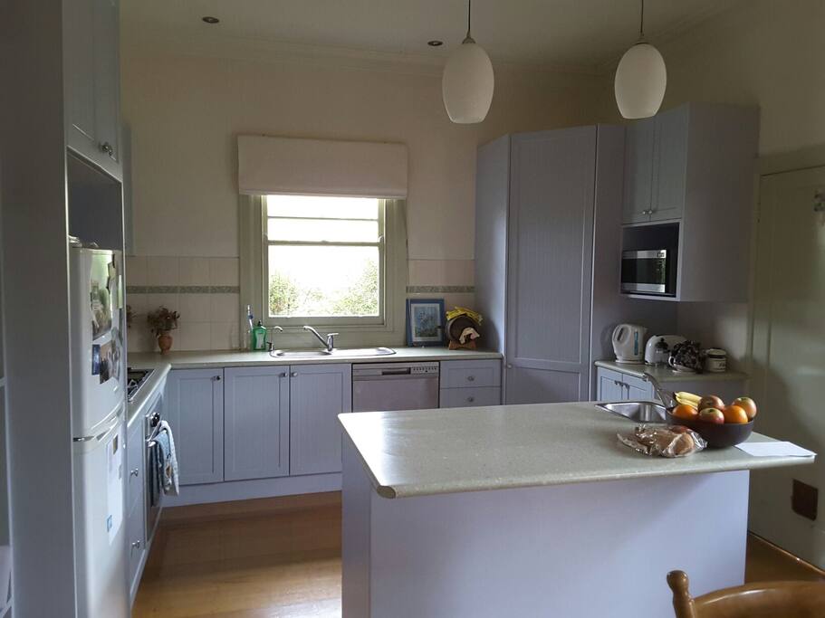 Large kitchen family room.