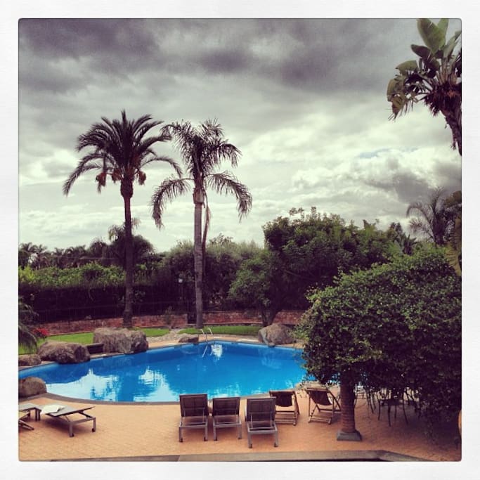 la piscina