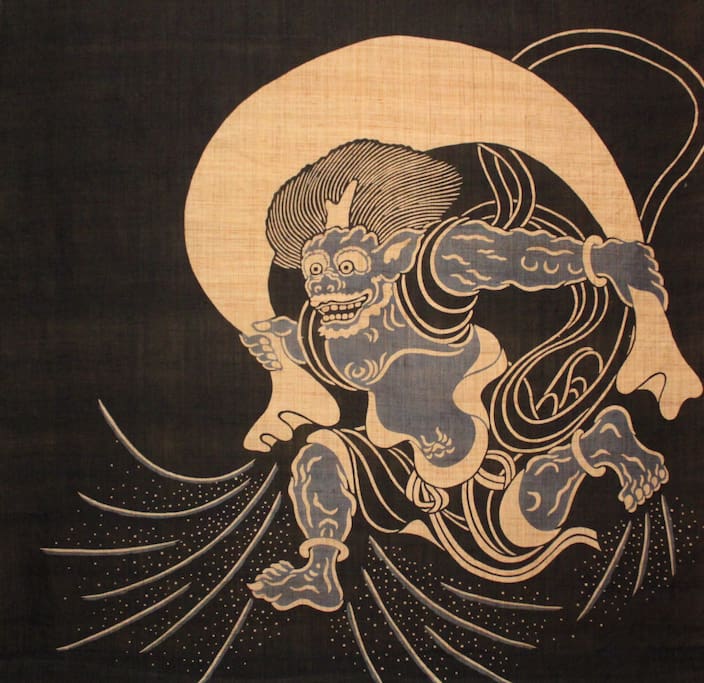 This picture is Fujin, we Japanese worship as God of Wind.