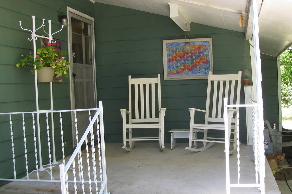 Front Porch overlooking lake