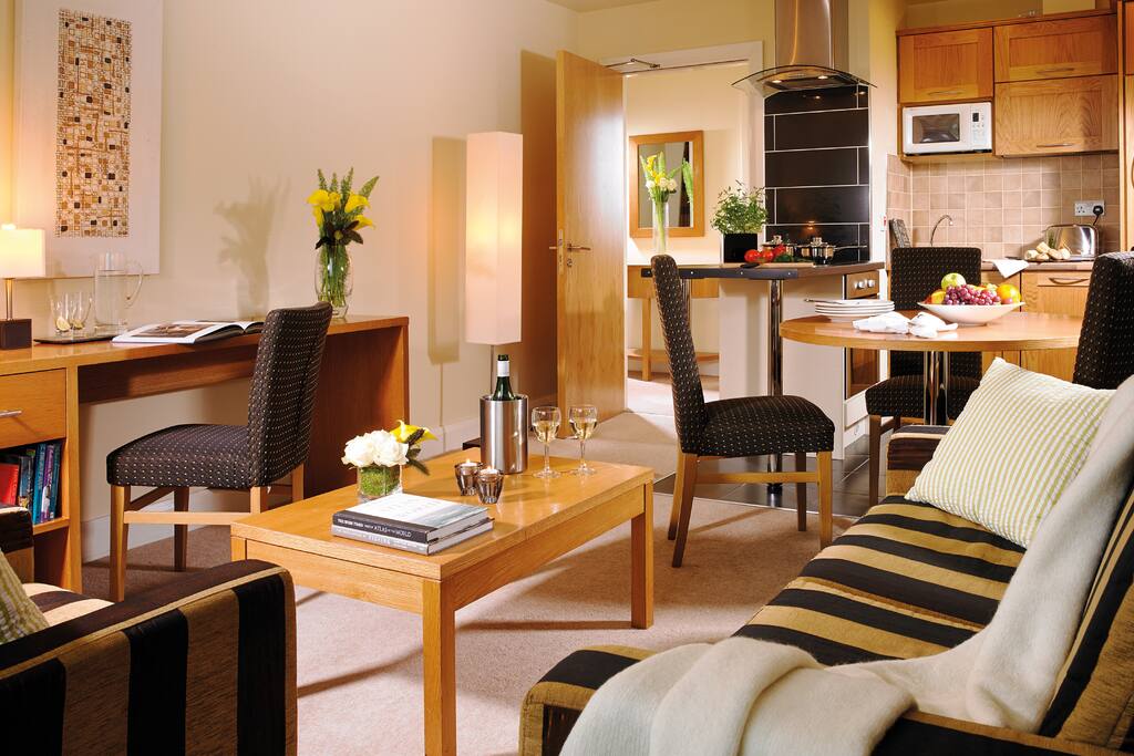 Living rooms and kitchenette