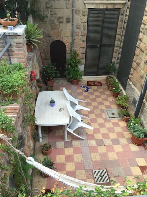 Our garden which included a hammock, flowers, spices and teas..a great place to relax after a day of travels