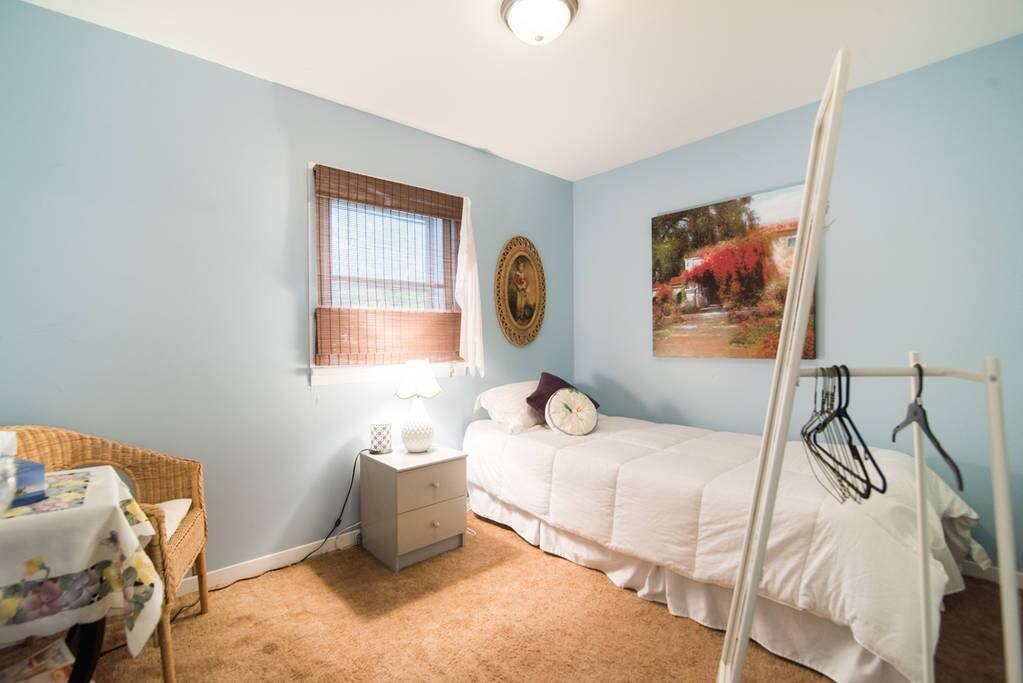 Enjoy a nice quiet room for a great nights sleep