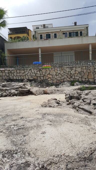 the nearest beach 50m from the apartment