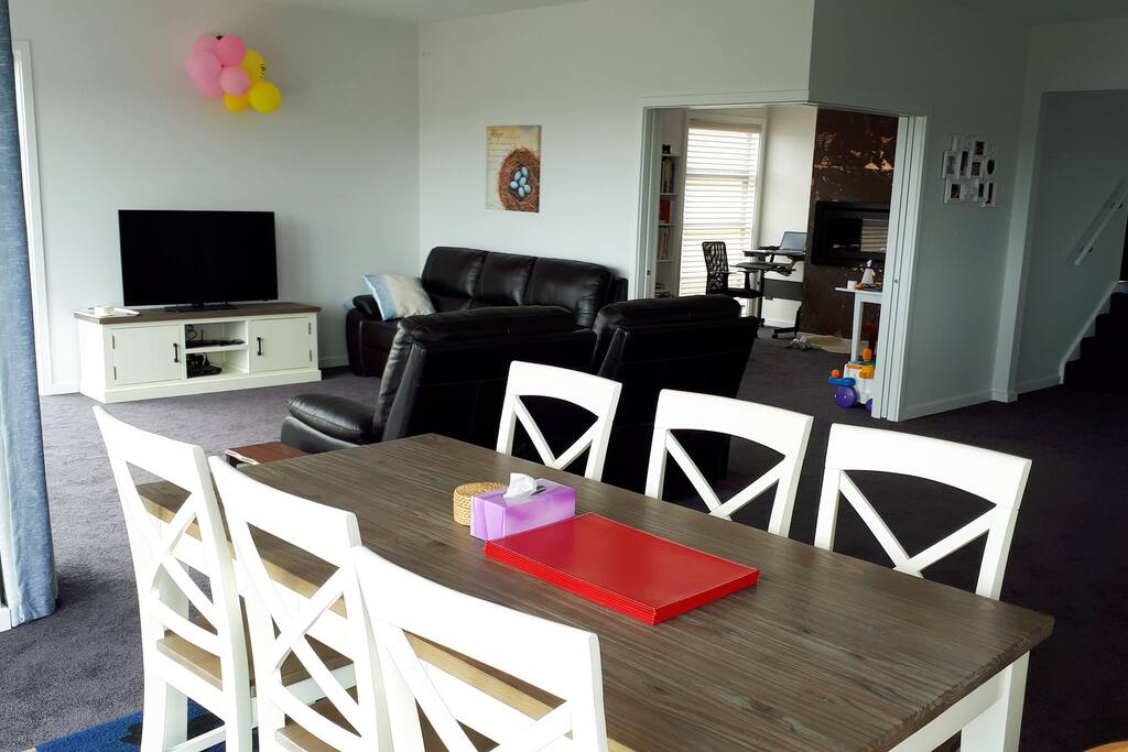 Dinning table and living room