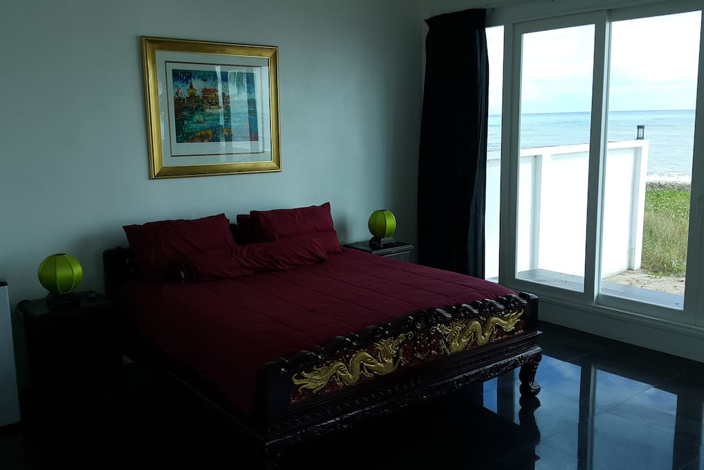 King Size Teak bed with Pillow top Matress