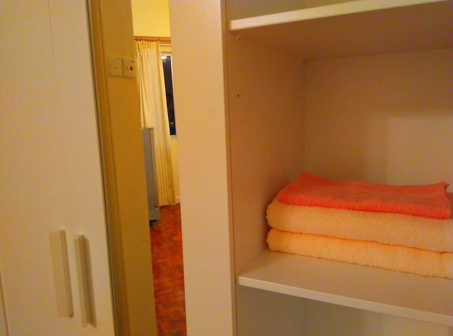 Towels are provided.