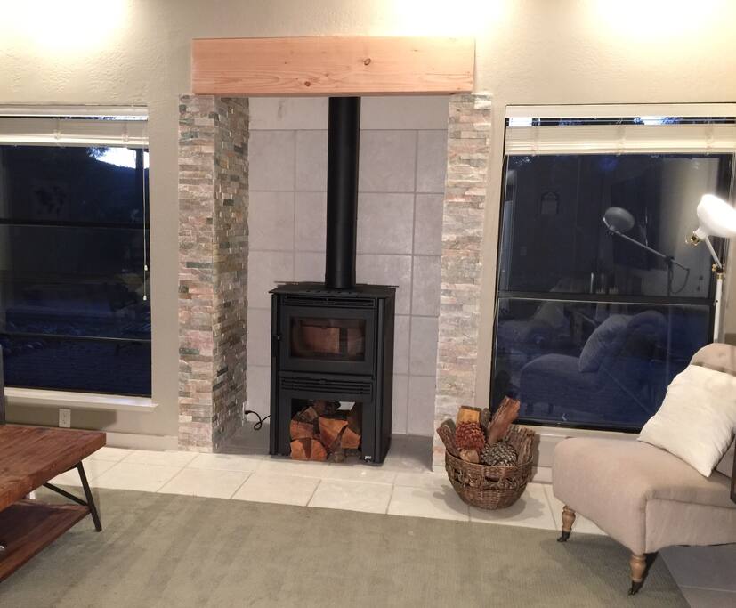 Stay warm with our new wood burning stove
