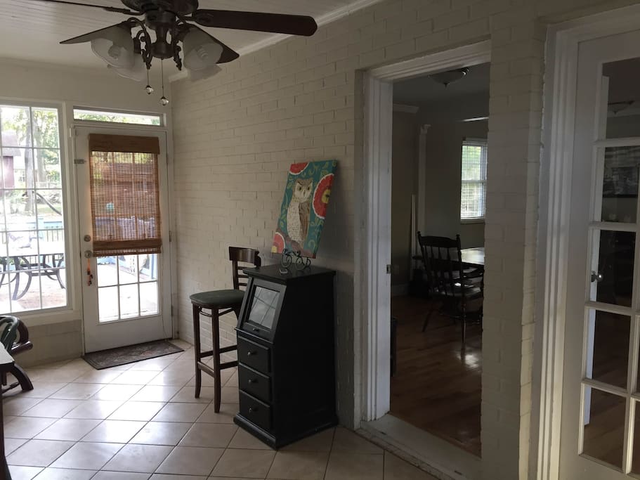 Breezeway with desk (shared space)