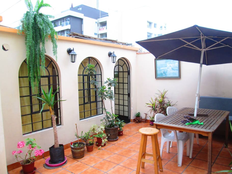 Terrace in the second floor.