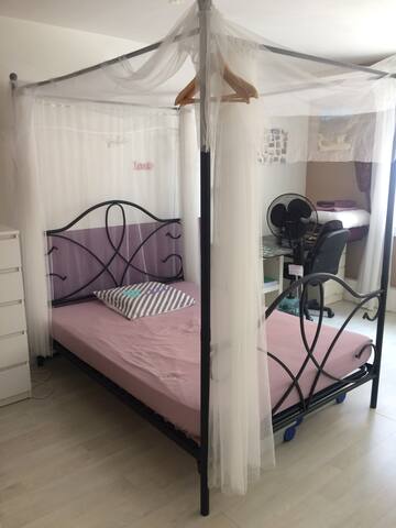 À côté de la gare, des Arènes très calme sur cour