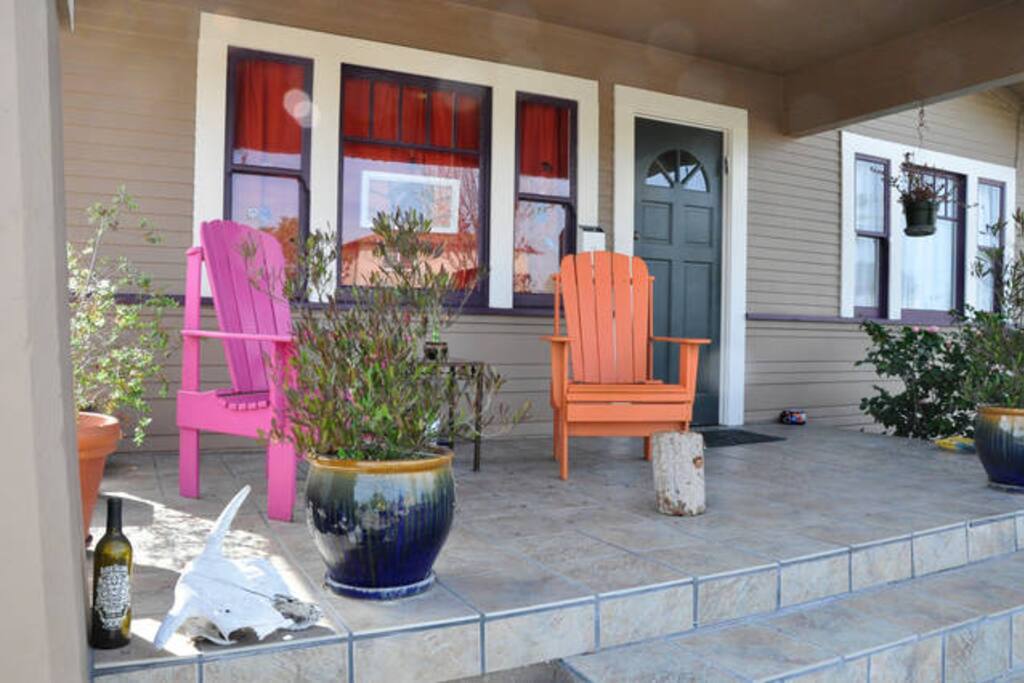 Enjoy the front porch.