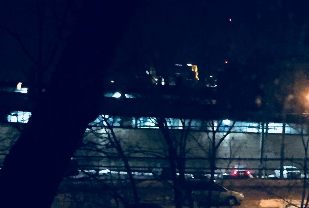 View of downtown Minneapolis’s from Westward facing upstairs windows of home!