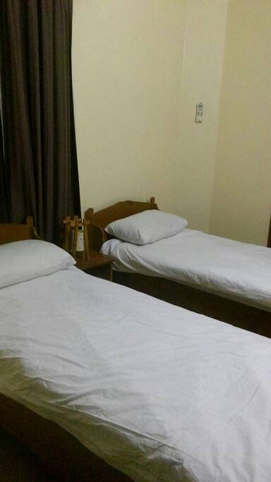 Two single beds