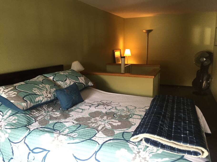 Master queen size bed in the loft!