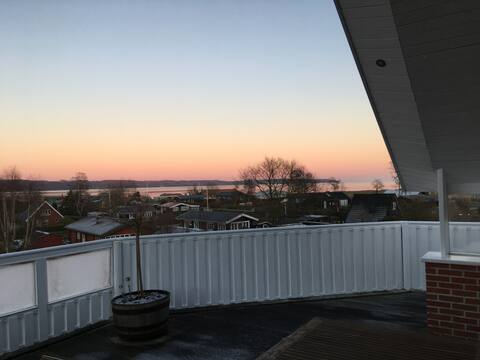 Large summerhouse with view of Vejle fjord
