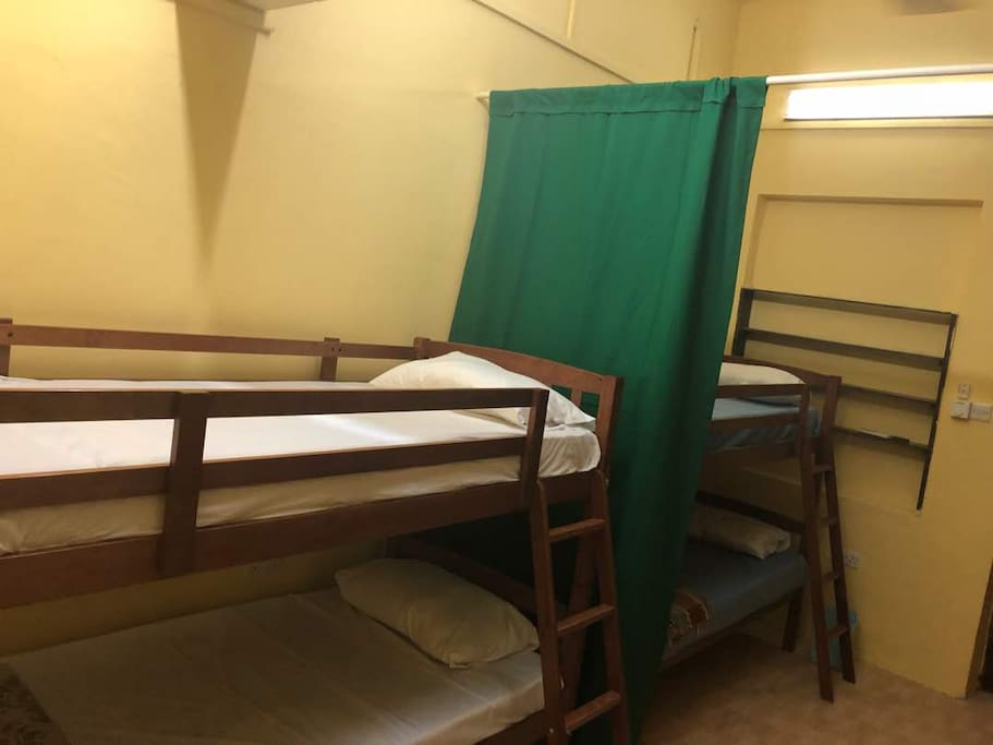 Ex General Ward Room turned into a cozy bedroom with 2 bunk beds
