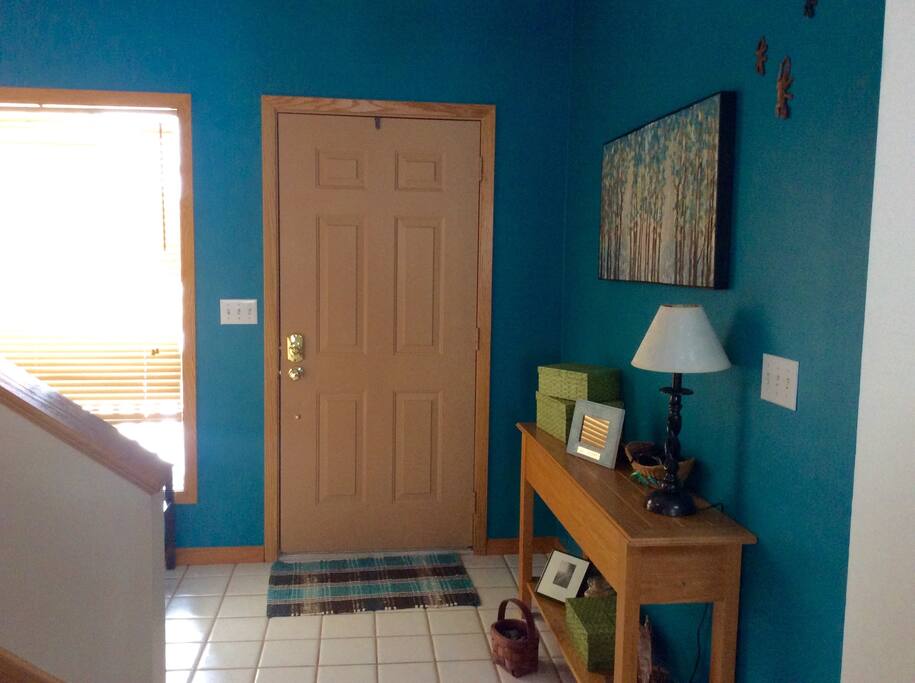 We welcome you to our home. Basically the guest area is on the second floor. We live on the first floor.