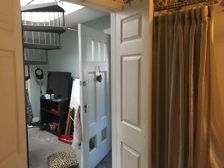 The children's tv room - this area can get pretty messy...