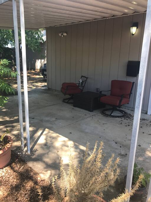 The Back Patio for relaxing