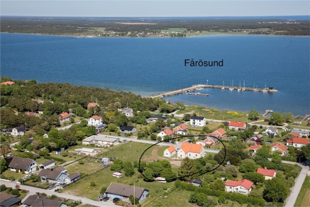Fårösund with sea views