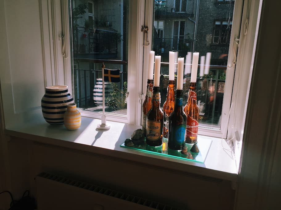 Window in the sofa room.