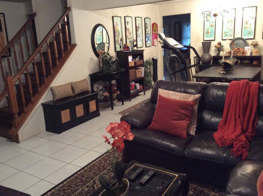 Dining room connected to living room