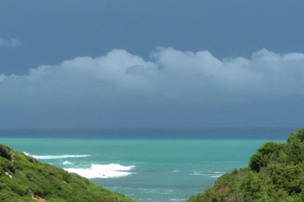 beach view from veranda