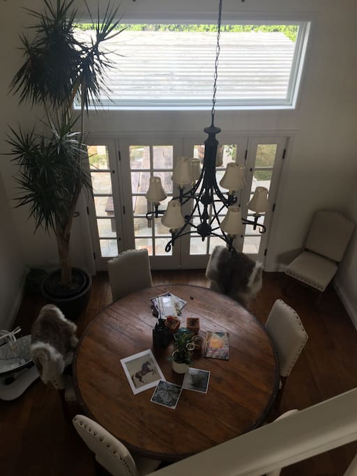 View from dinning room from second floor