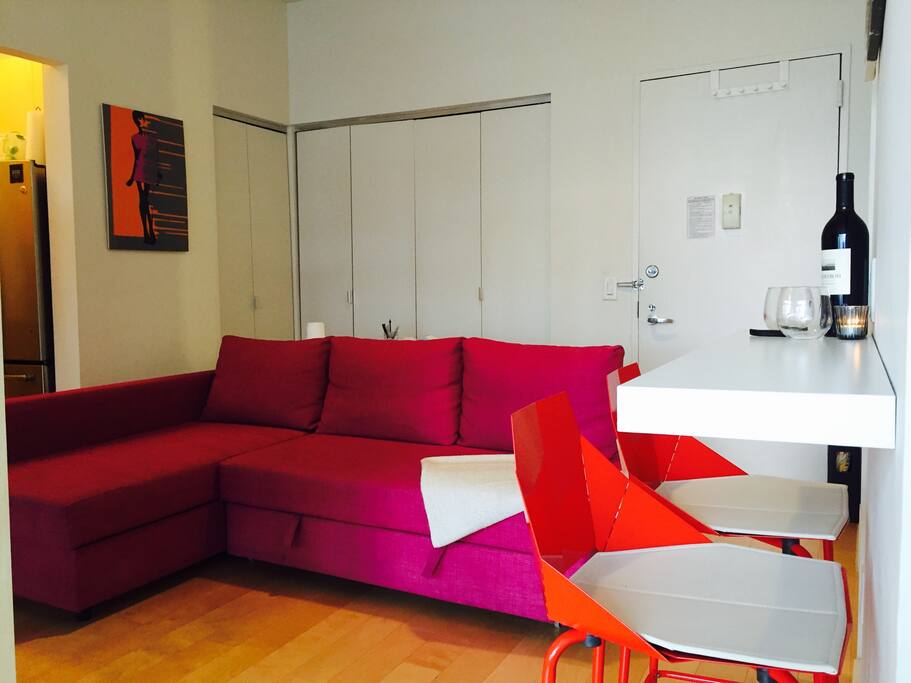 Comfortable pull out sofa bed