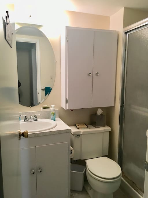 Private bathroom adjacent bedroom