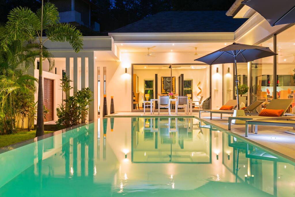 At night, wonderful ambiance