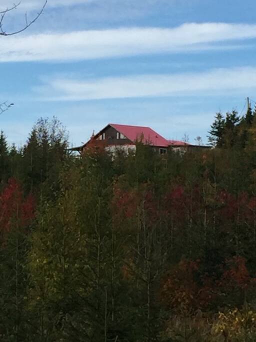 Vue du chalet du sentier de motoneige