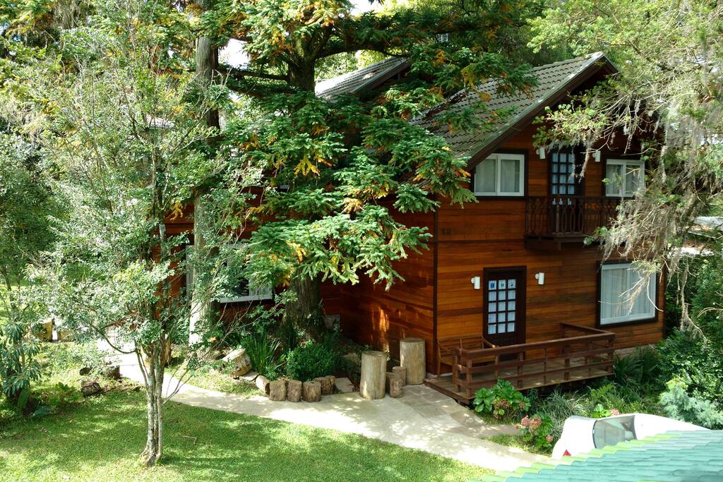 Casa no meio das árvores
